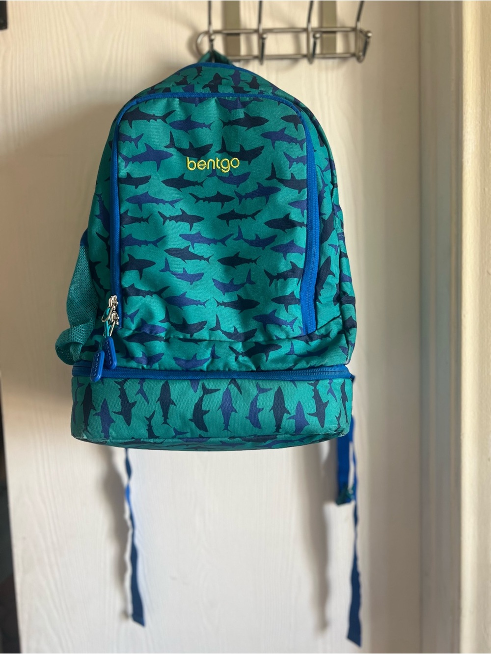 Bentgo Kids Prints 2-in-1 Blue Shark Backpack & Lunch Bag